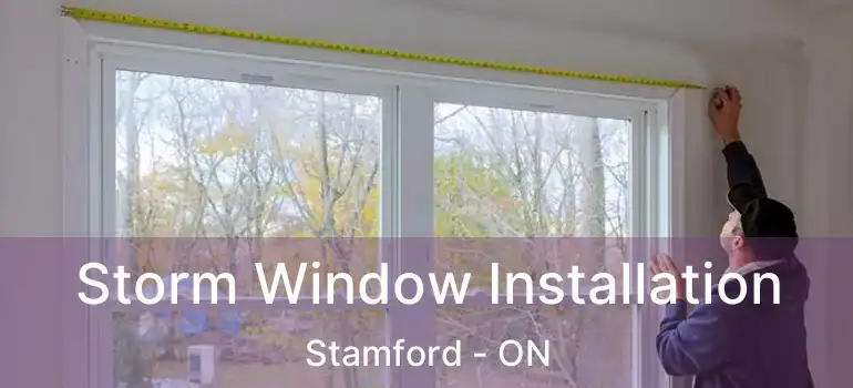  Storm Window Installation Stamford - ON