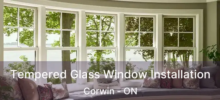  Tempered Glass Window Installation Corwin - ON