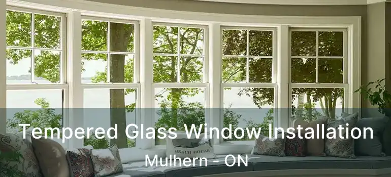  Tempered Glass Window Installation Mulhern - ON