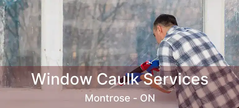  Window Caulk Services Montrose - ON