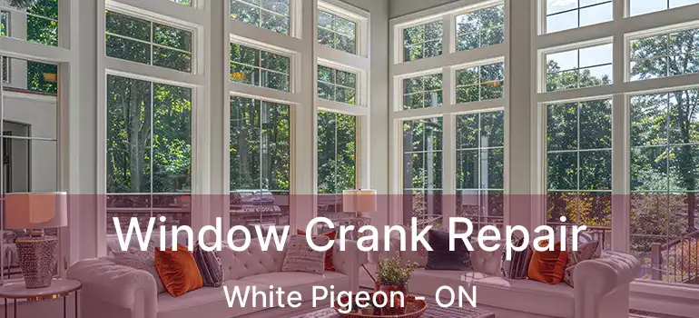  Window Crank Repair White Pigeon - ON