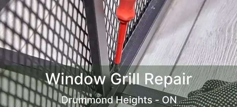  Window Grill Repair Drummond Heights - ON