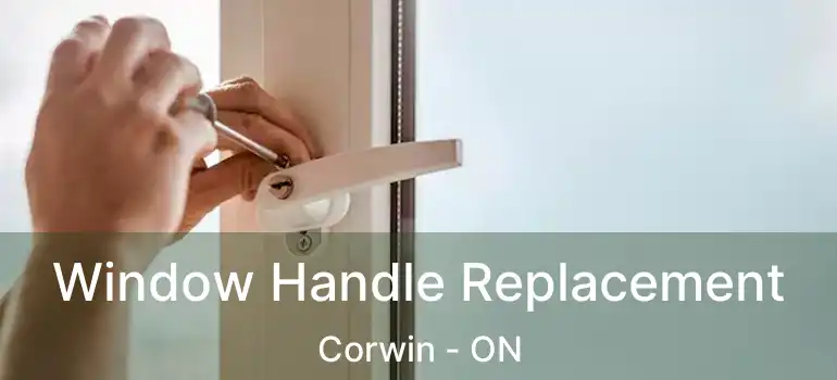  Window Handle Replacement Corwin - ON