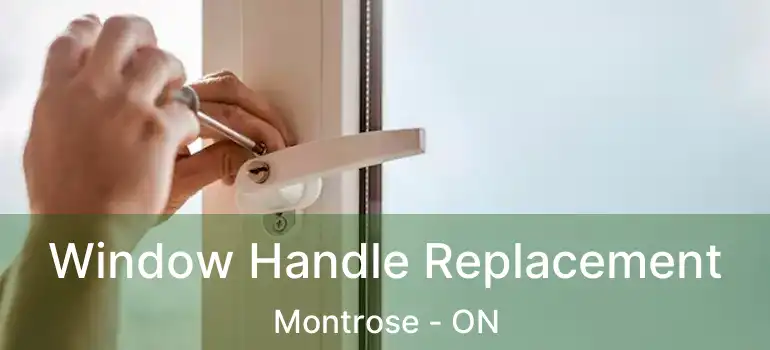  Window Handle Replacement Montrose - ON