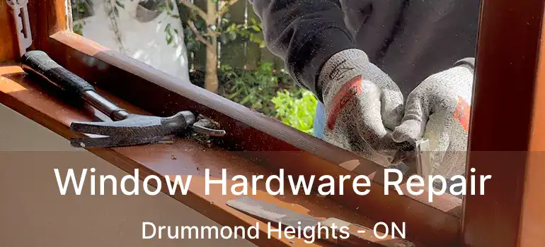  Window Hardware Repair Drummond Heights - ON