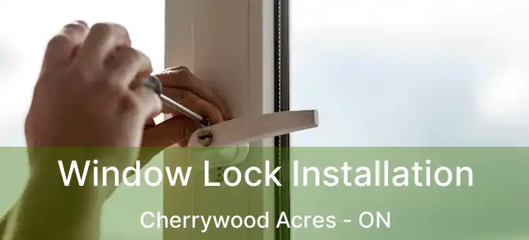  Window Lock Installation Cherrywood Acres - ON