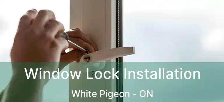  Window Lock Installation White Pigeon - ON