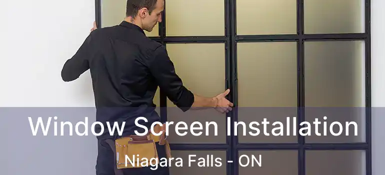  Window Screen Installation Niagara Falls - ON