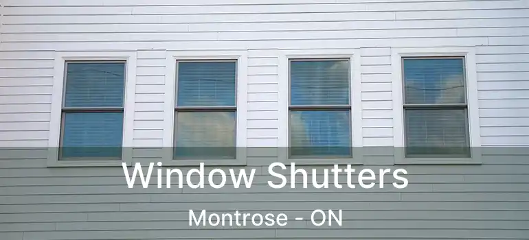  Window Shutters Montrose - ON