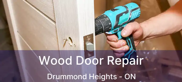  Wood Door Repair Drummond Heights - ON